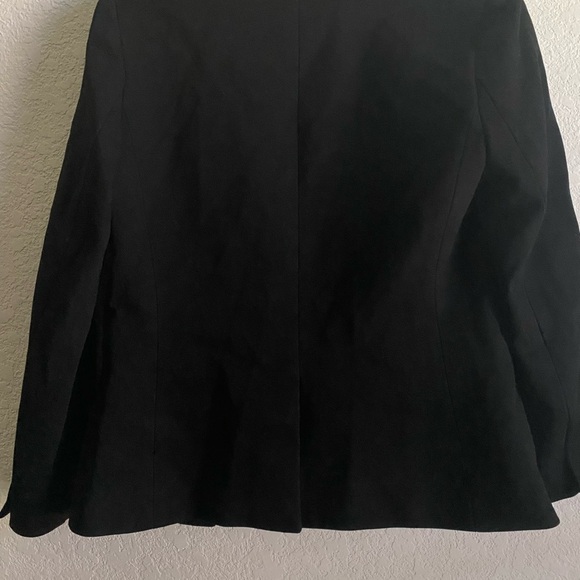 J. Crew Going Out $198 Black Preppy Dark Academia Gramercy Twill Open Blazer 4 - Picture 14 of 16